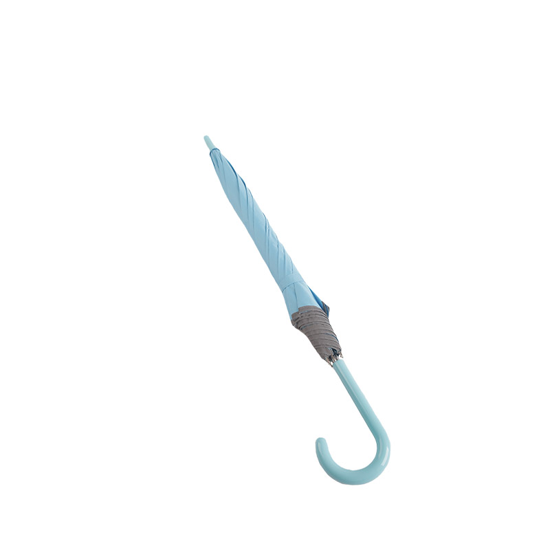 Pongee Biru Muda Kecil Segar, Dengan Payung Lurus Strip Reflektif-0E6B0037