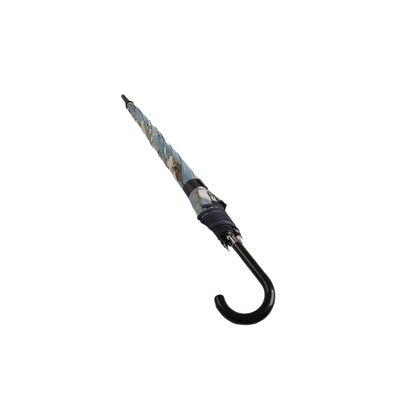 Pencetakan lukisan pemandangan Pongee Dengan Payung Lurus Dilapisi Hitam-0E6B0080