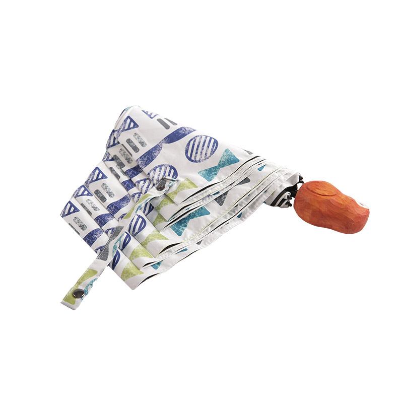 Bow Tie Circle Collocation Pongee Dengan Payung Lipat Tiga Dilapisi-0E6B0454