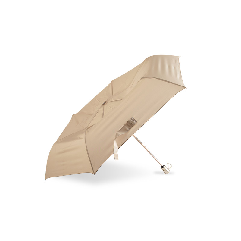 Apricot Atmosphere Pongee Payung lipat tiga-0E6B0465