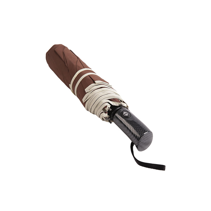 Business Style Coffee Pongee Payung lipat tiga-0E6B0471