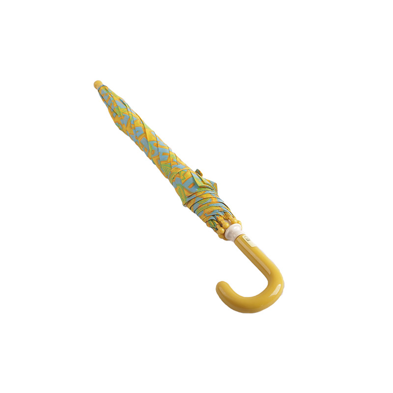 Yellow Alphabet Color Block Payung Anak Pongee-0E6B0570