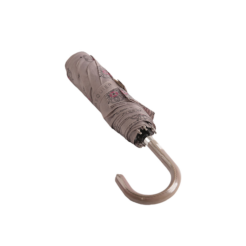 Poliester Pencetakan Warna Ringan Payung lipat tiga-0E6B0739